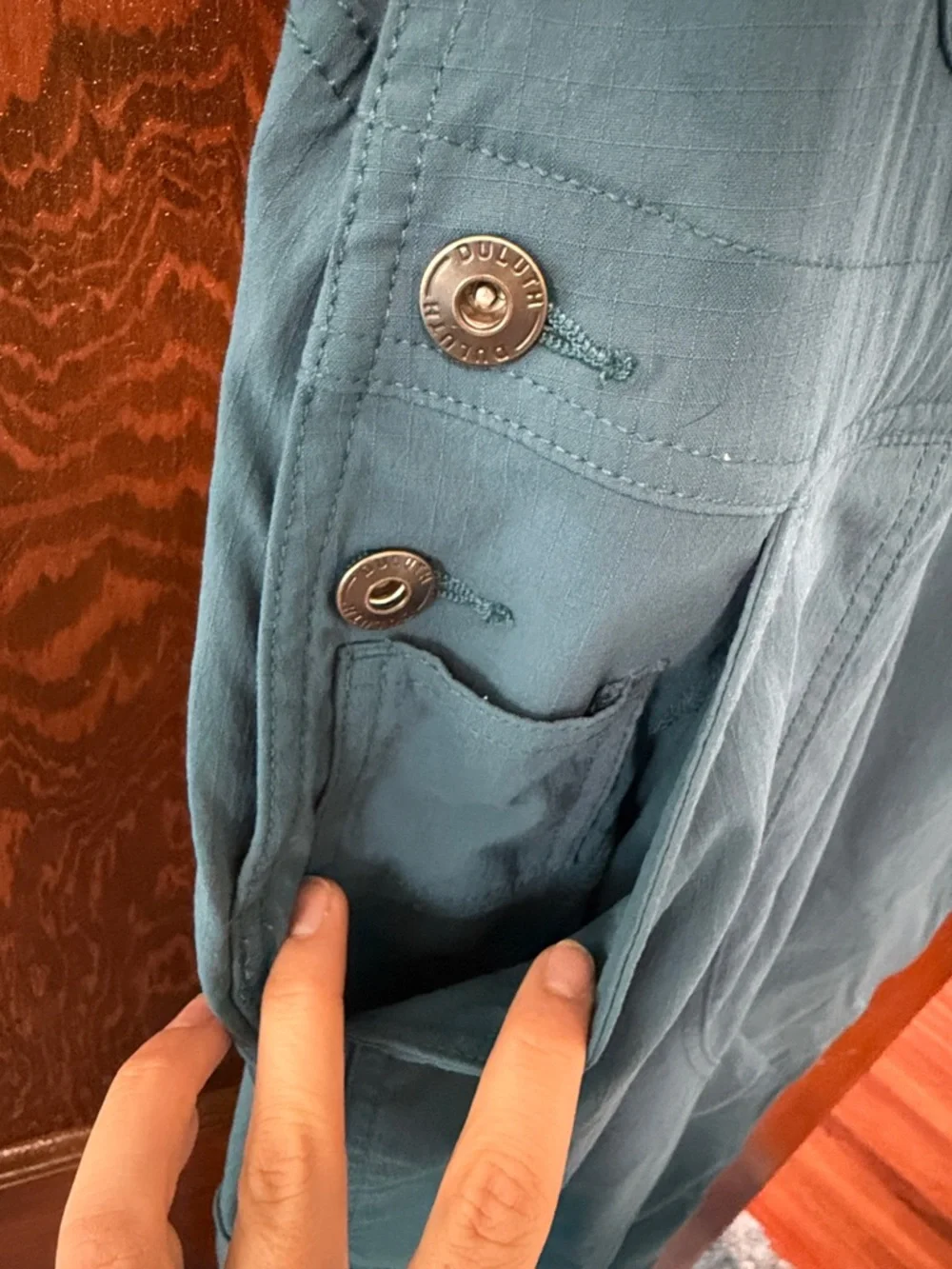 Duluth Trading Co Teal Blue Overalls - Picture 7 of 10